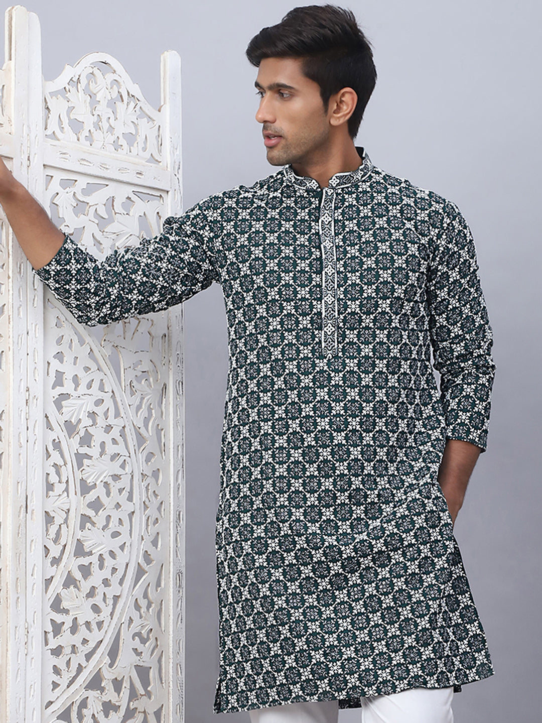 Embroidered &amp; Sequins Kurtas For Men.