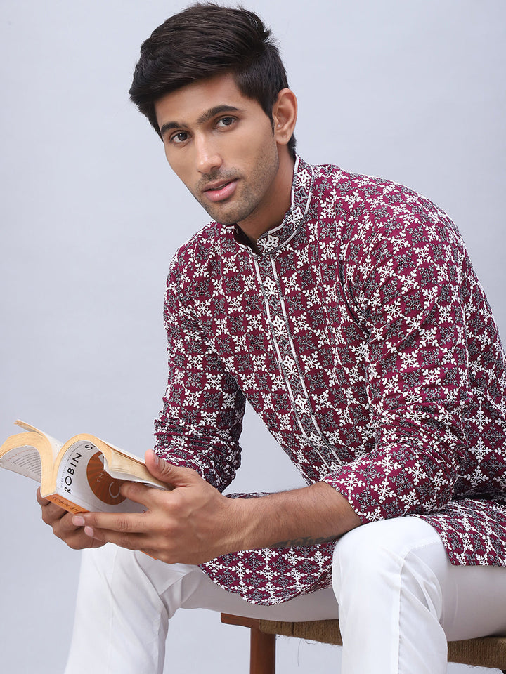 Embroidered &amp; Sequins Kurtas For Men.