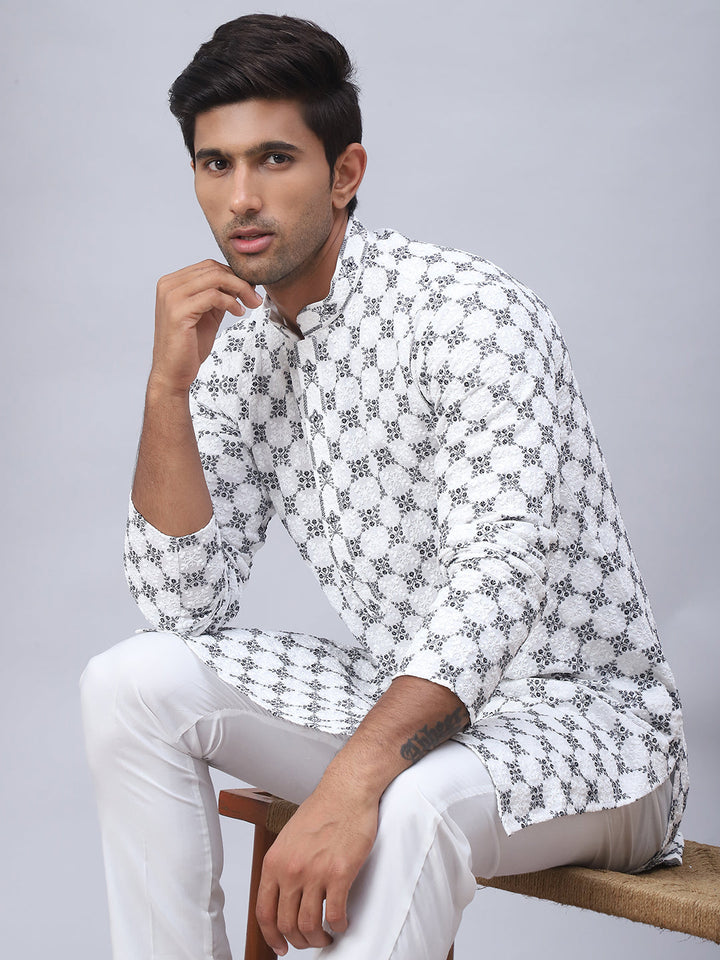 Embroidered &amp; Sequins Kurtas For Men.