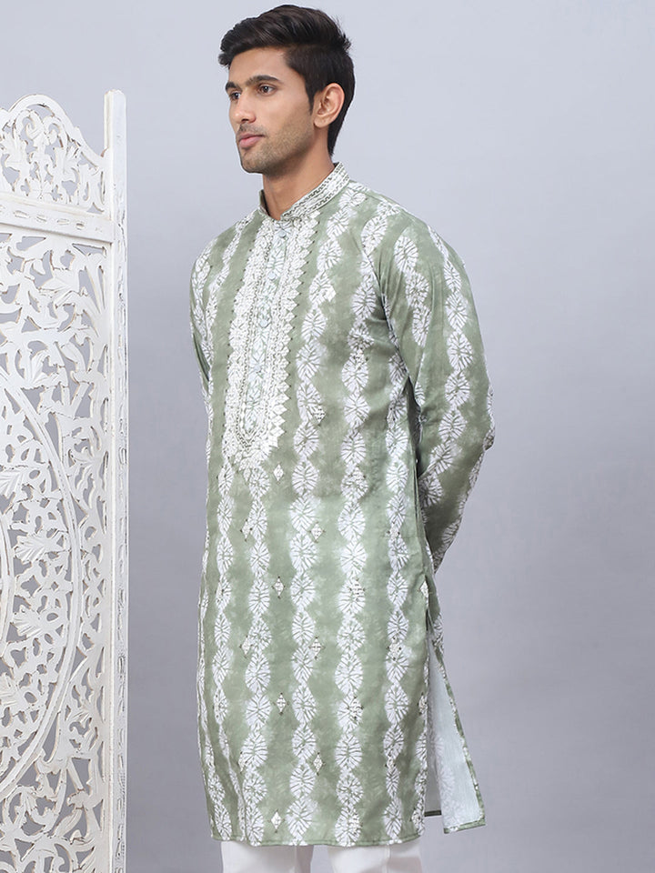 Tie-Dye Embroidered &amp; Sequin Kurtas