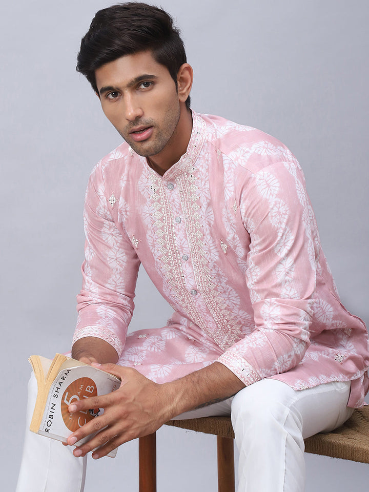 Tie-Dye Embroidered &amp; Sequin Kurtas