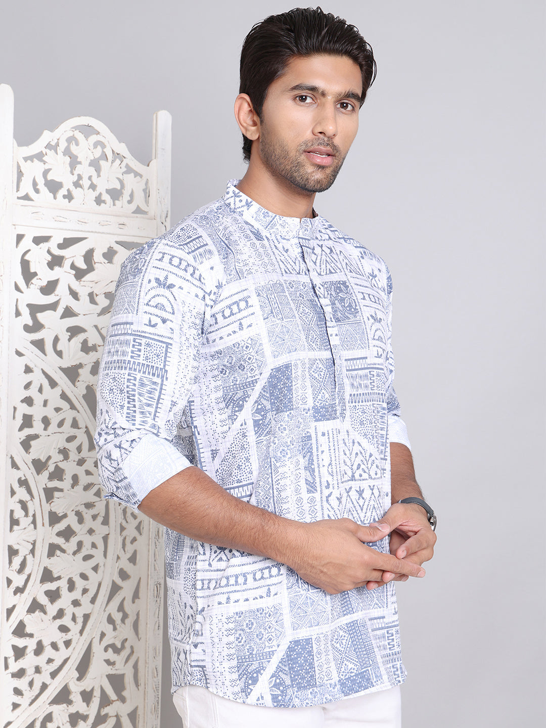 Geometric Printed Short Kurta