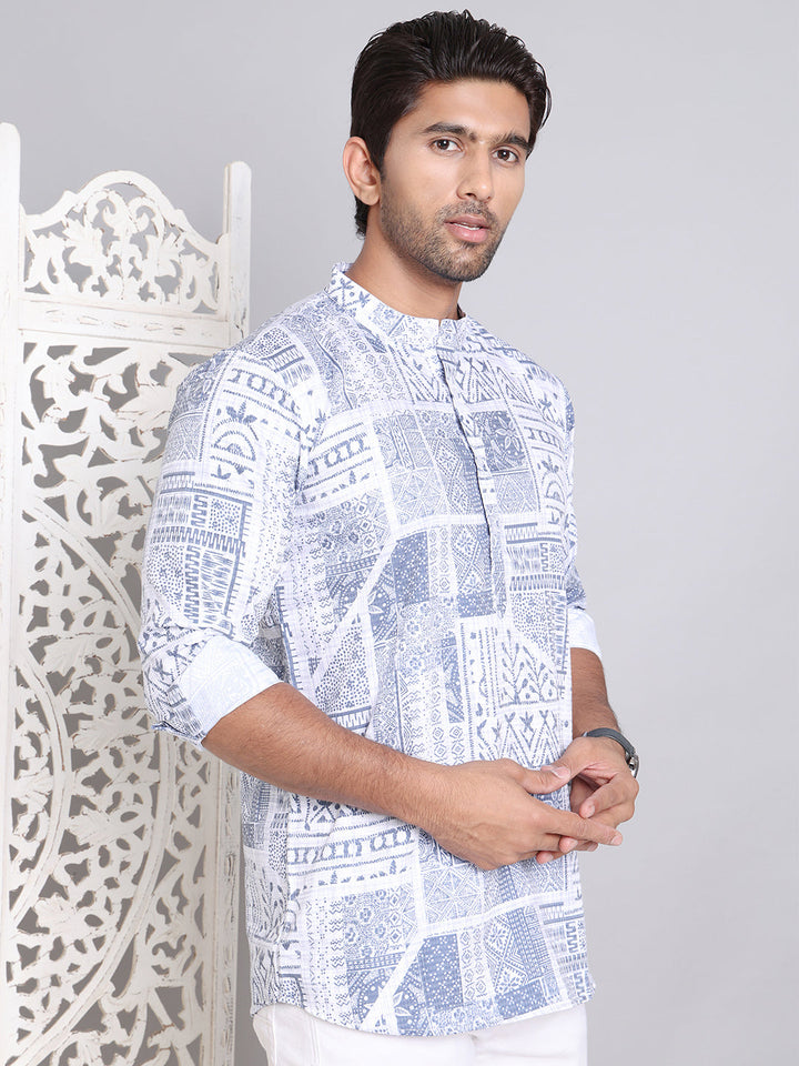 Geometric Printed Short Kurta