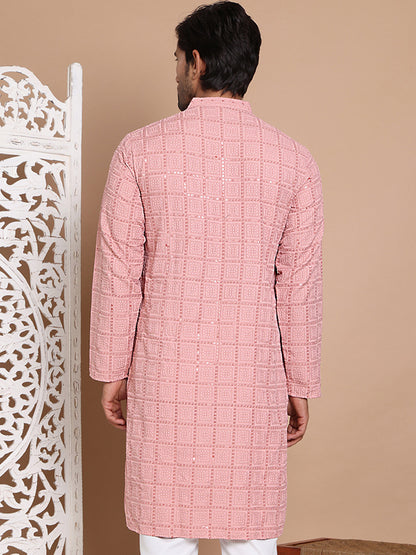 Sequin Embroidered Pure Cotton Kurtas