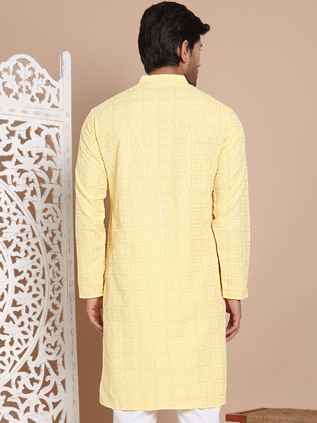 Sequin Embroidered Pure Cotton Kurtas