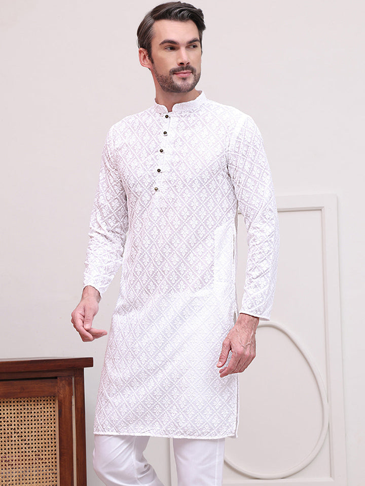 Embroidered Cotton Kurtas