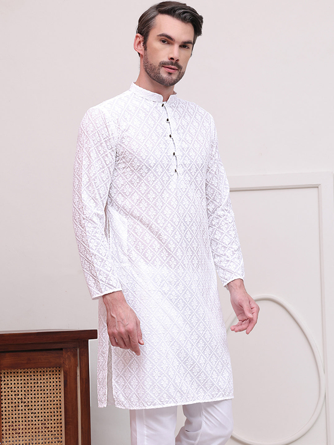 Embroidered Cotton Kurtas
