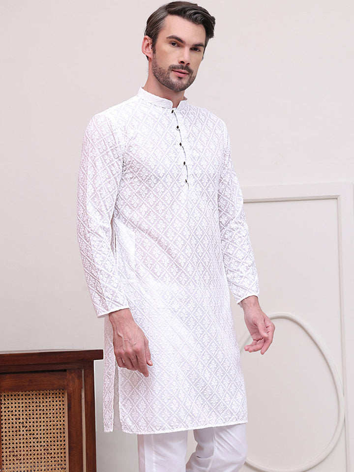 Embroidered Cotton Kurtas