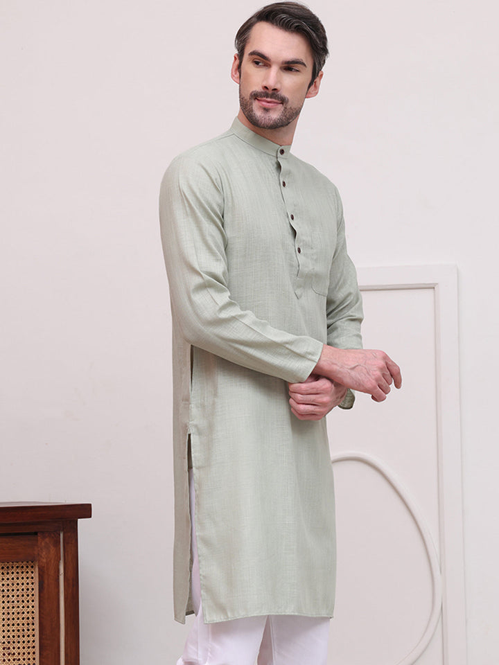 Pure Cotton Solid Kurtas