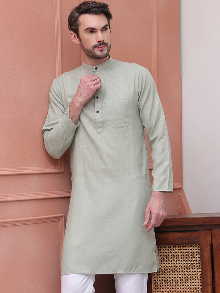 Pure Cotton Solid Kurtas