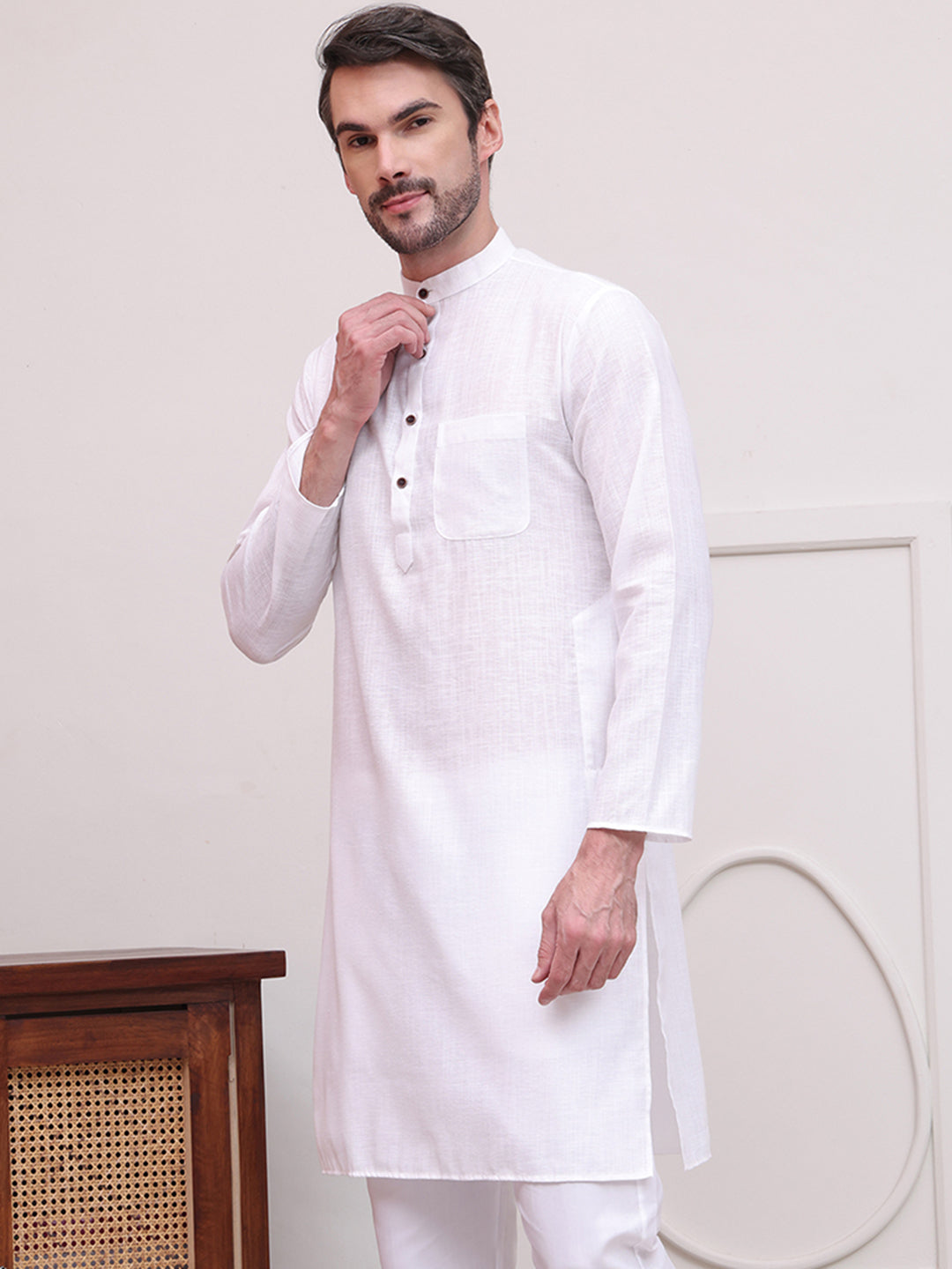 Pure Cotton Solid Kurtas
