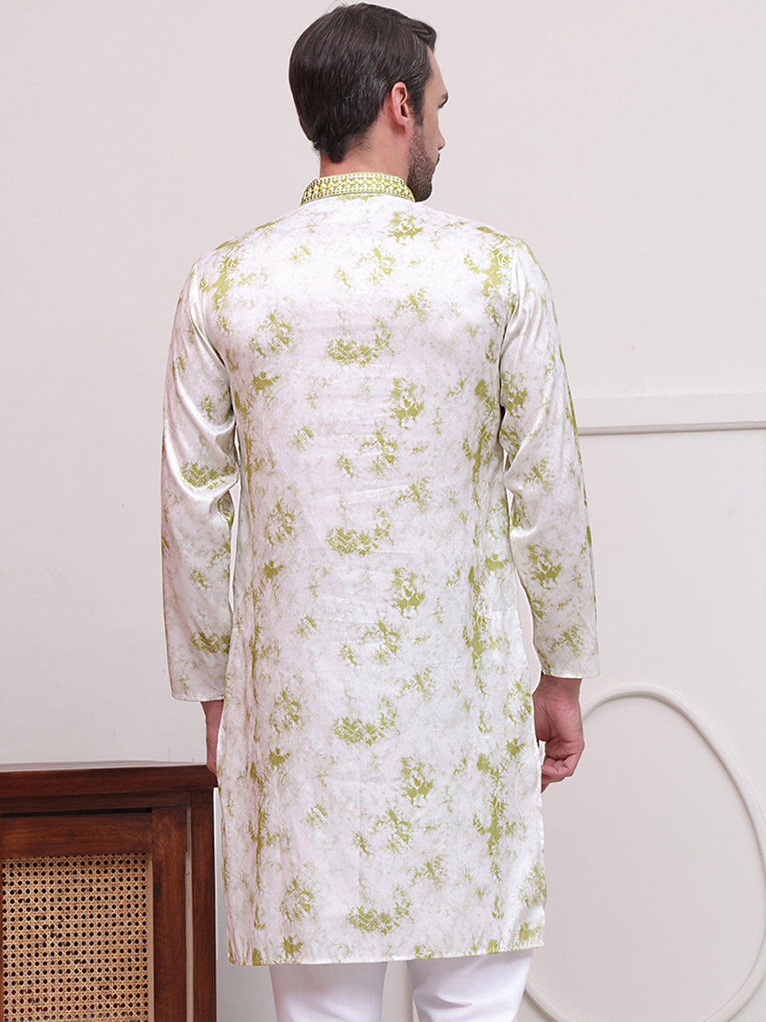 Stone Print With Embroidered Kurtas