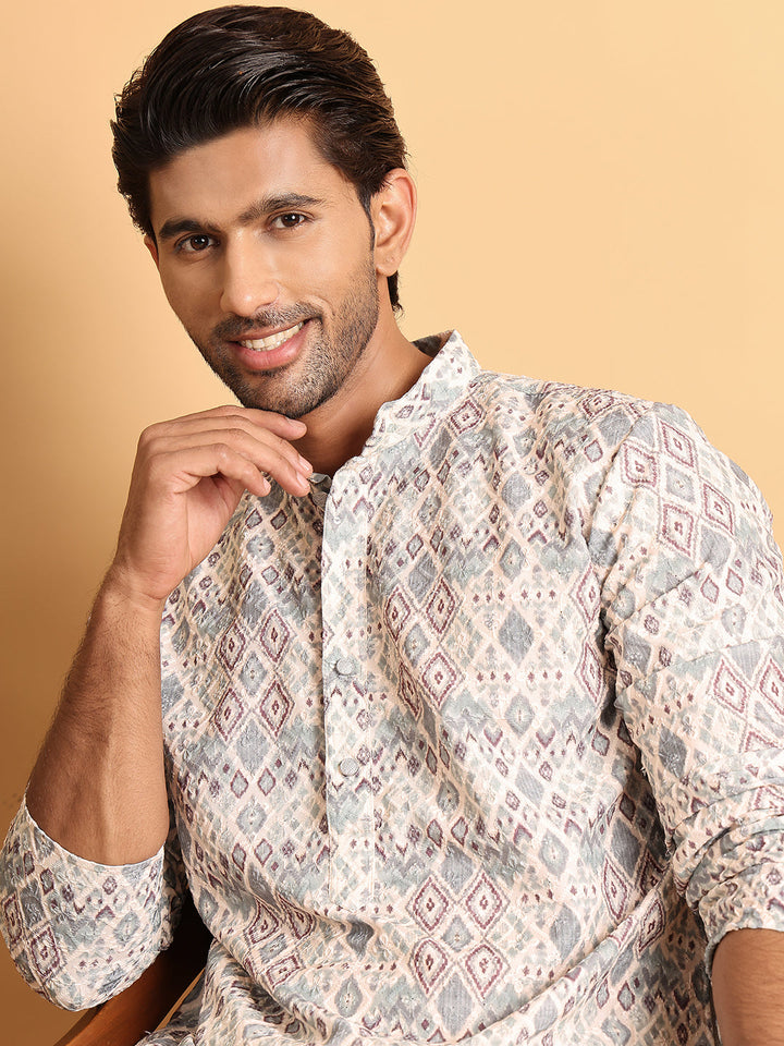 Chikankari Embroidered &amp; Printed Kurtas.