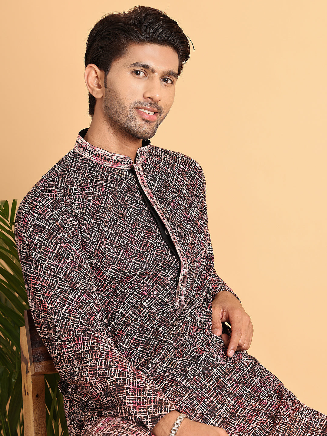 Embroidered Viscose Kurtas For Men