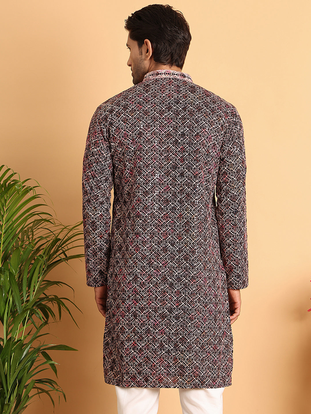 Embroidered Viscose Kurtas For Men