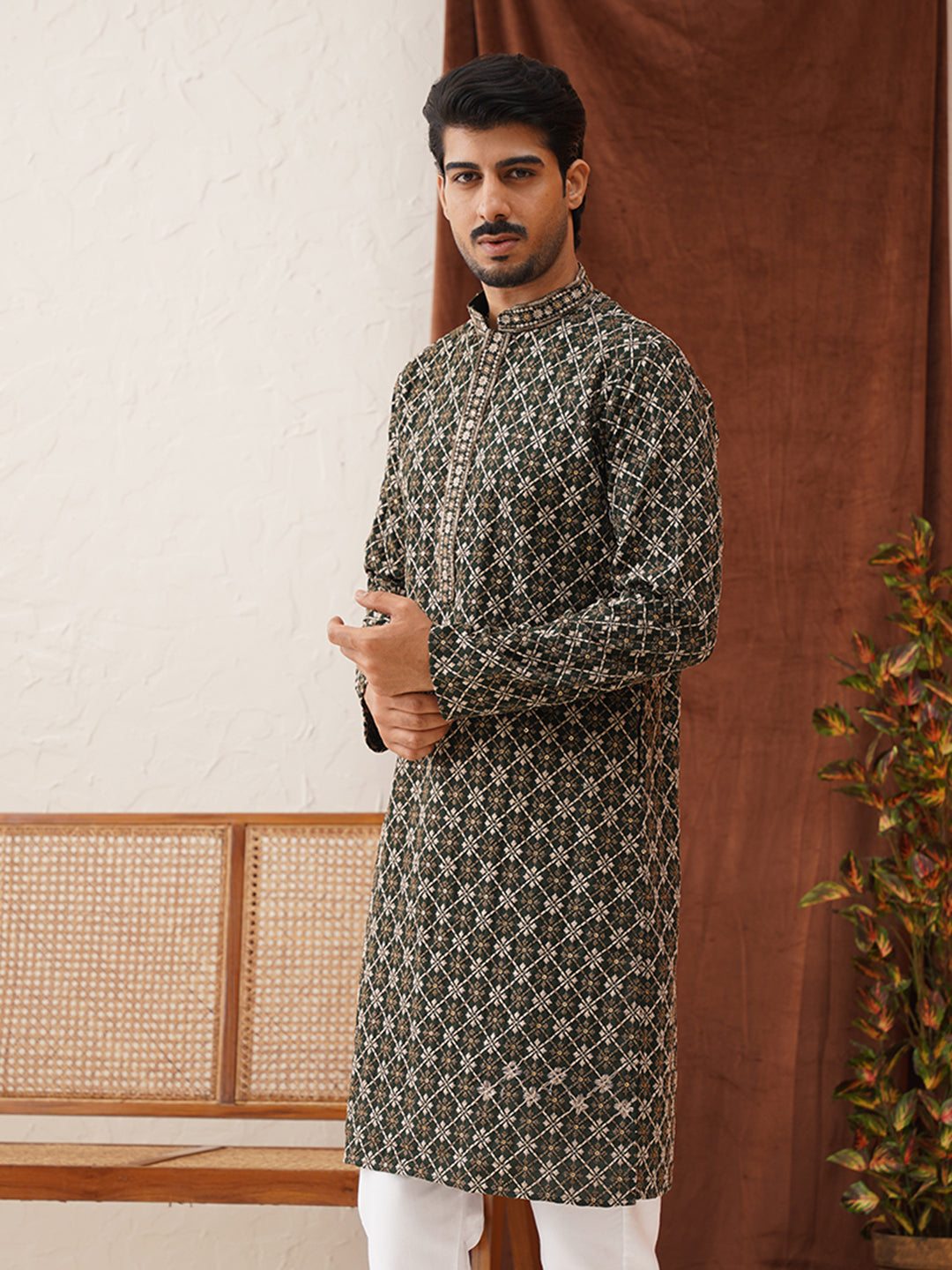 Embroidered Kurtas For Men
