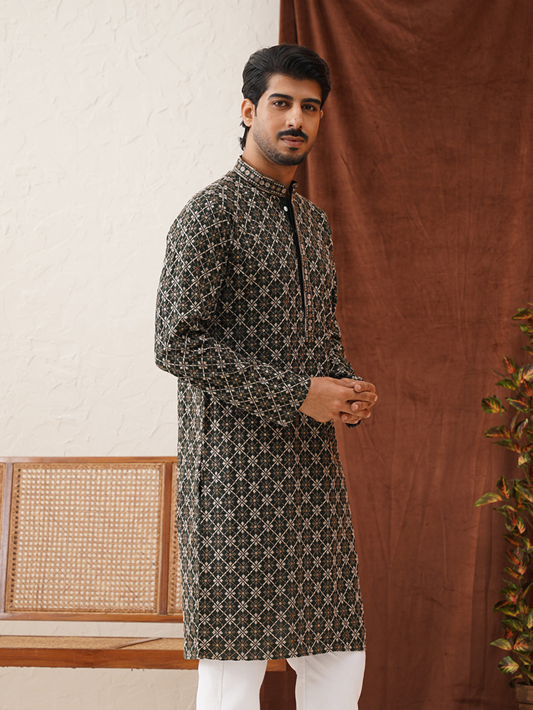 Embroidered Kurtas For Men