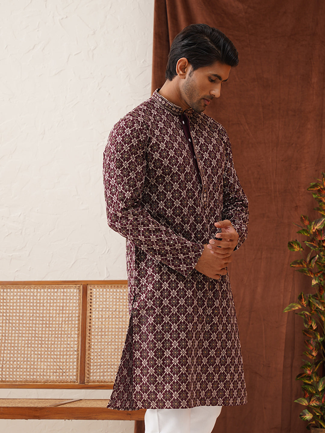 Embroidered Kurtas For Men