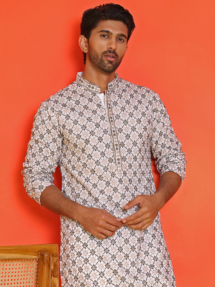 Embroidered Kurtas  For Men