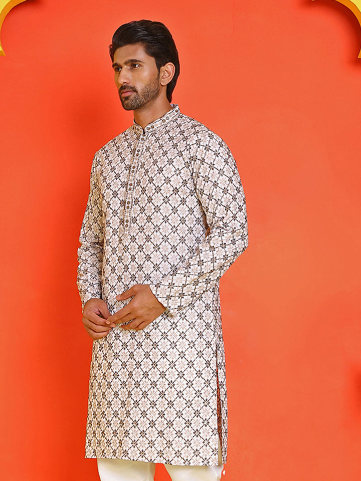 Embroidered Kurtas  For Men