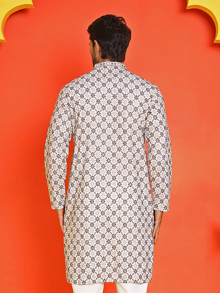 Embroidered Kurtas  For Men