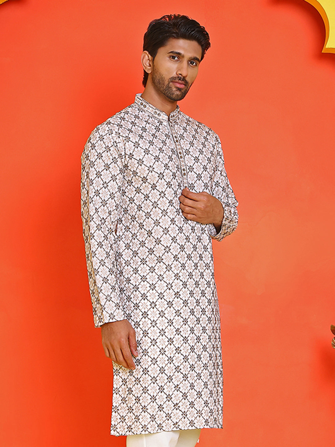 Embroidered Kurtas  For Men