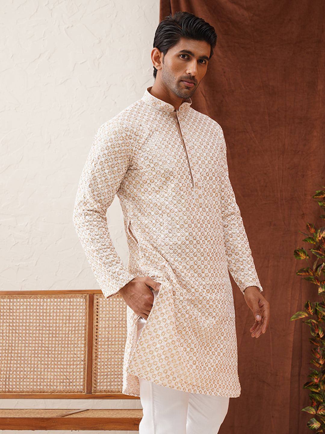 Sequins & Embroidered Kurtas For Men