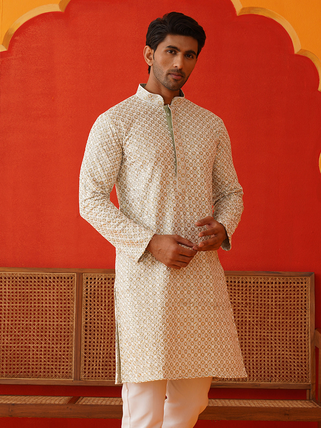 Sequins & Embroidered Kurtas For Men