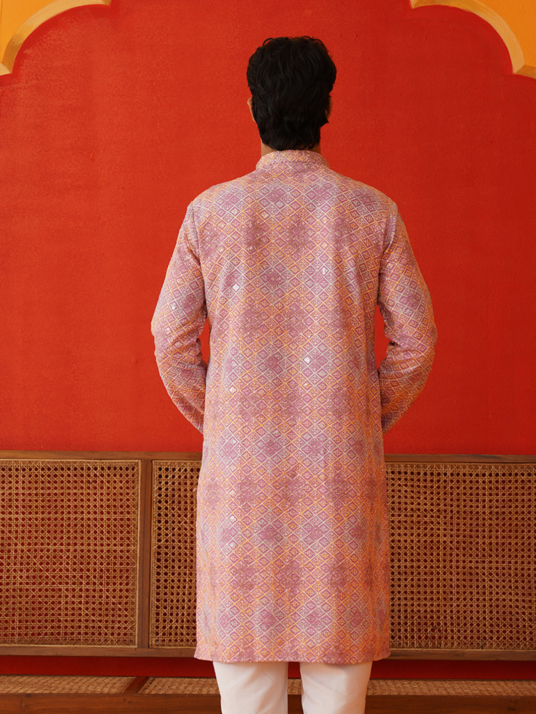 Embroidered Straight Kurtas For Men