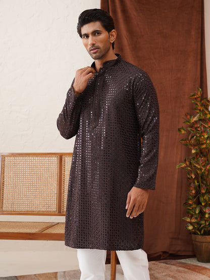 Men'S Embroidered & Sequence Kurtas