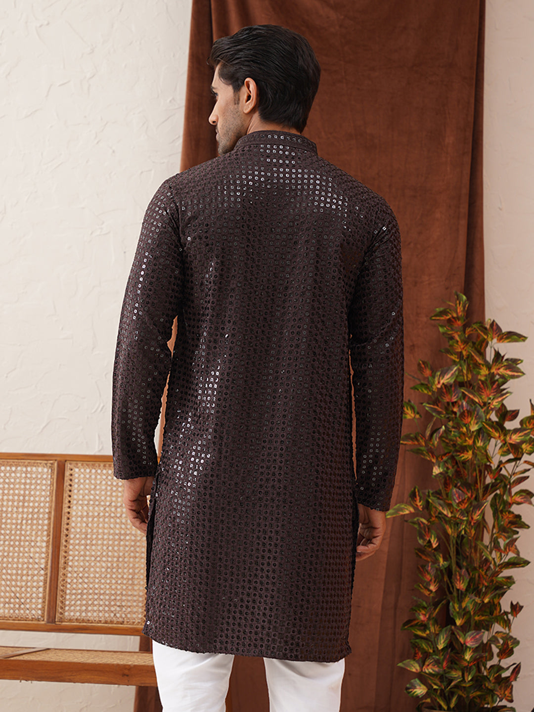 Men'S Embroidered & Sequence Kurtas
