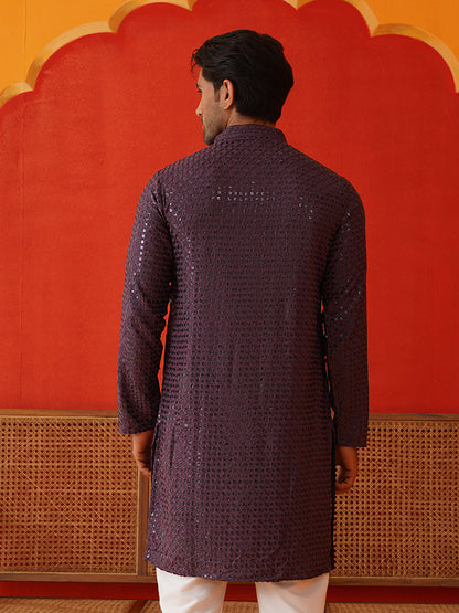 Men'S Embroidered & Sequence Kurtas