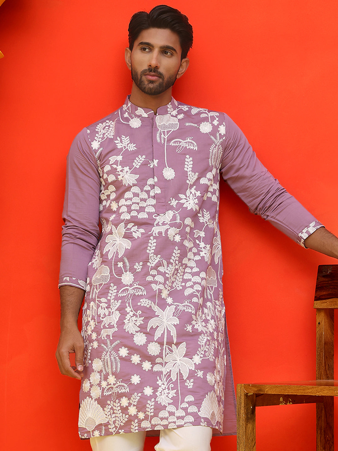 Embroidered Straight Kurtas.