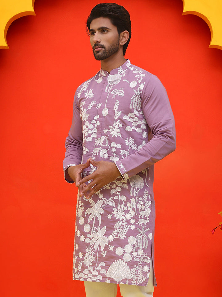 Embroidered Straight Kurtas.