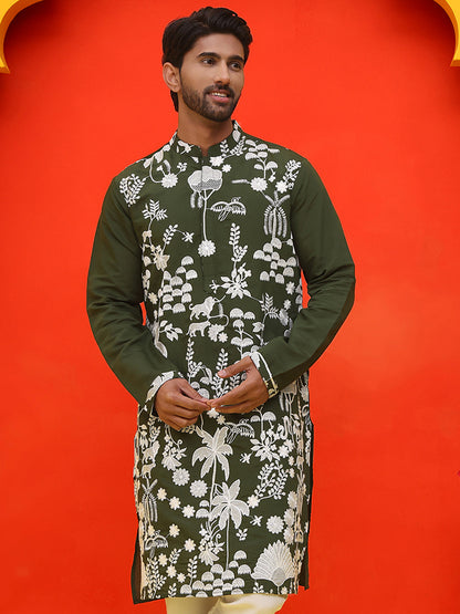 Embroidered Straight Kurtas.