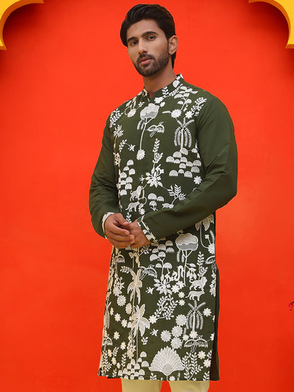 Embroidered Straight Kurtas.