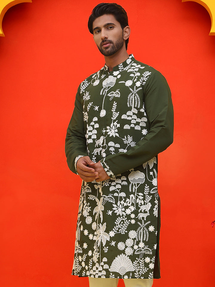 Embroidered Straight Kurtas.