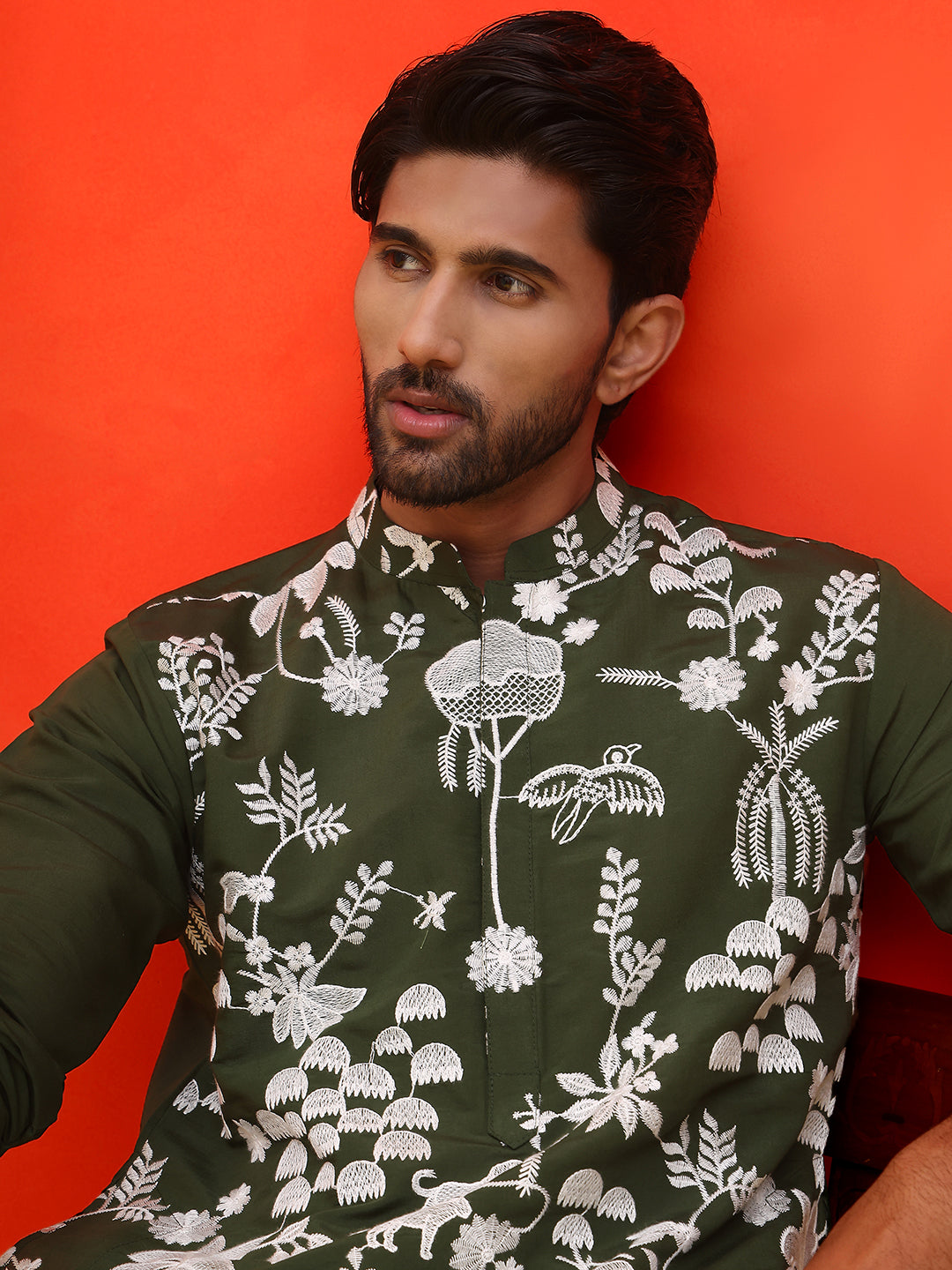 Embroidered Straight Kurtas.