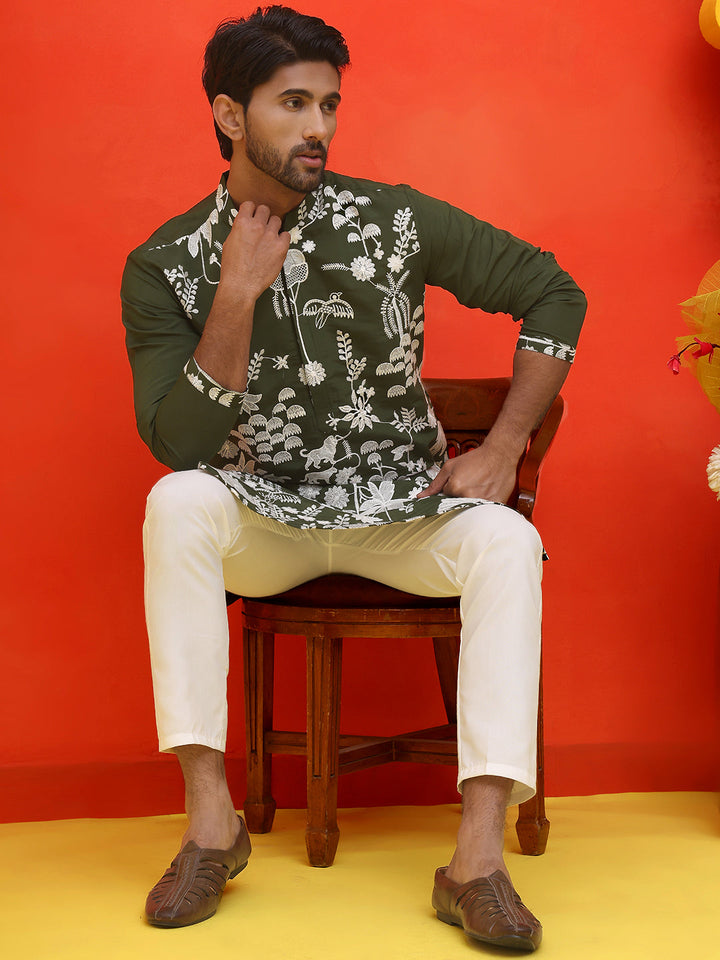 Embroidered Straight Kurtas.