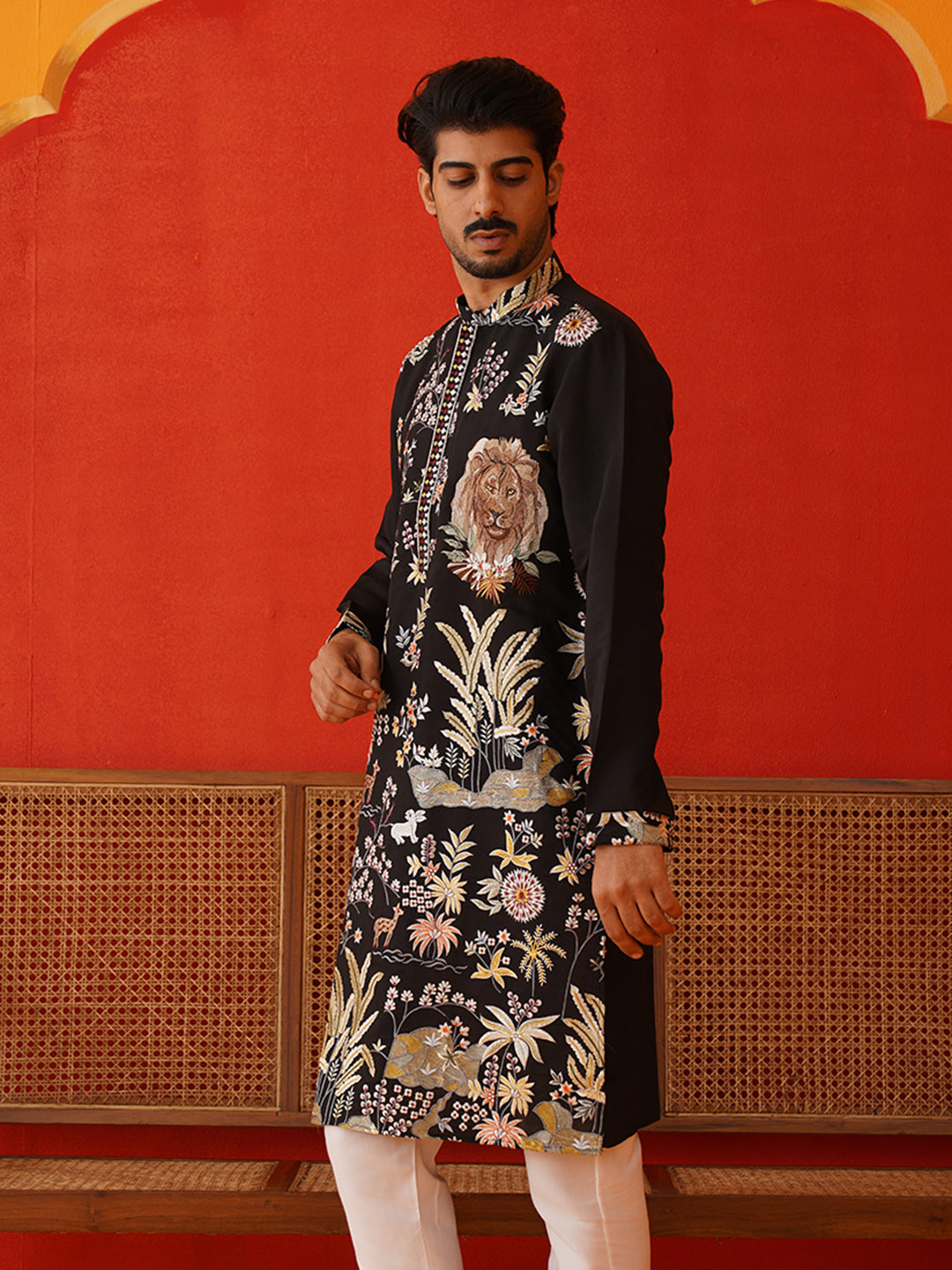 Floral Embroidered And Sequins Kurtas