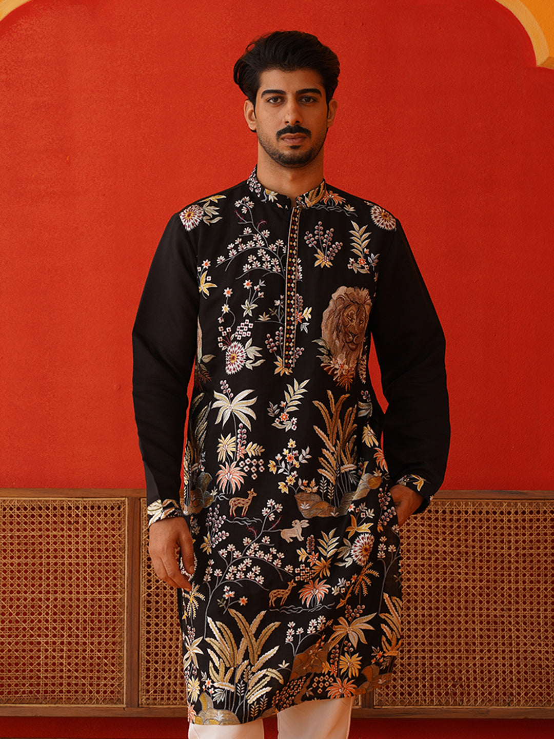 Floral Embroidered And Sequins Kurtas