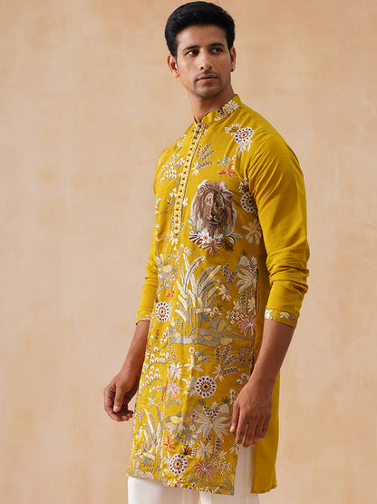 Viscose Rayon Embroidered Kurta