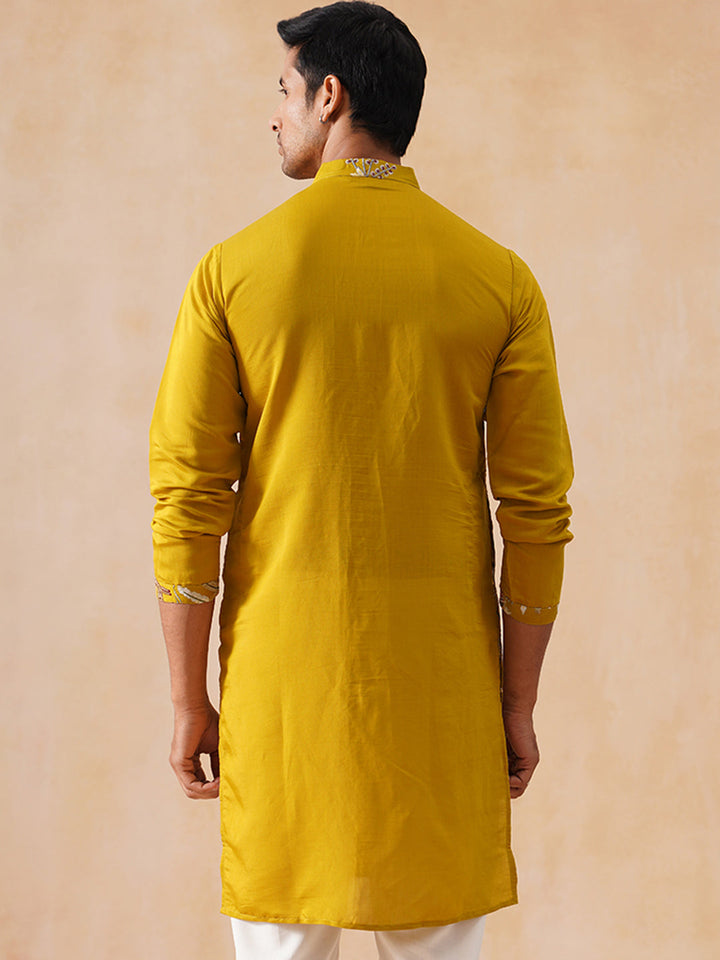 Viscose Rayon Embroidered Kurta