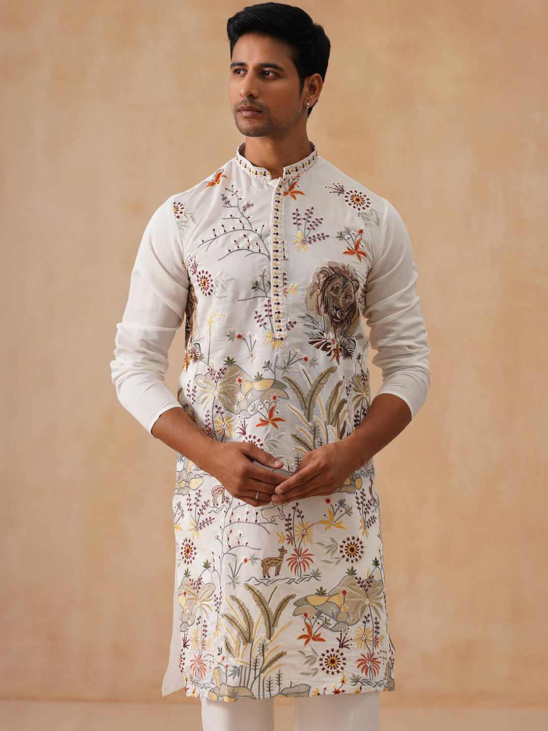 Viscose Rayon Embroidered Kurta