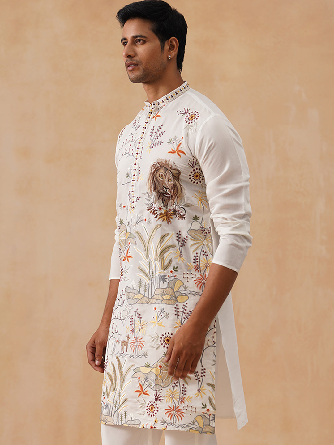 Viscose Rayon Embroidered Kurta