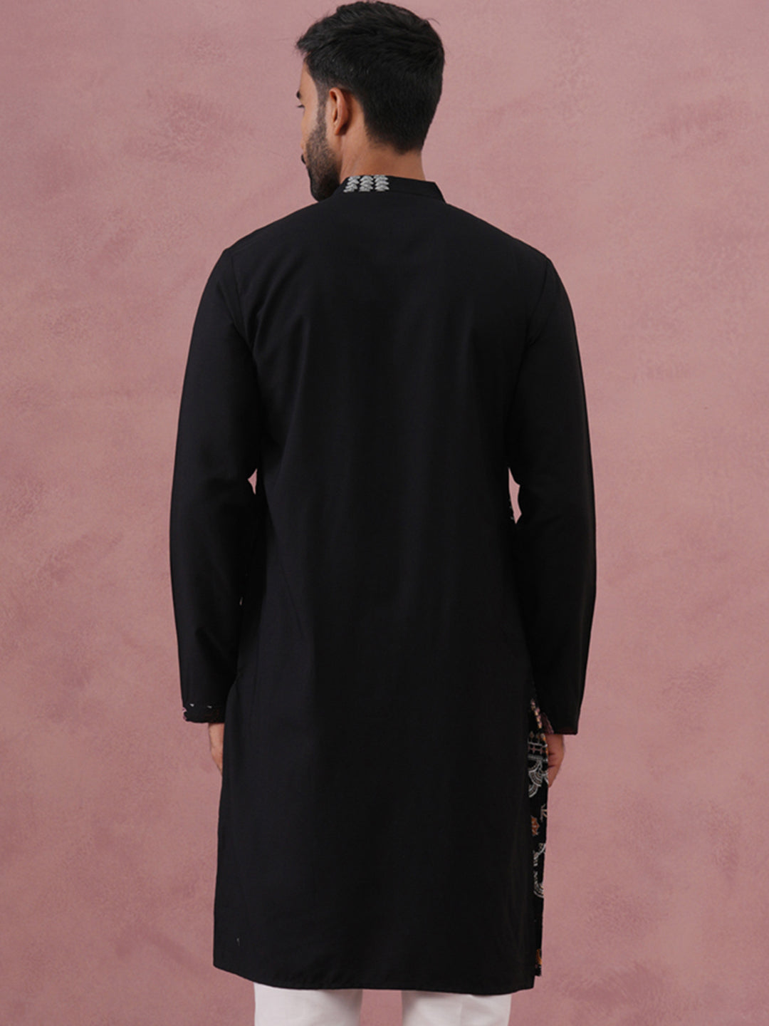 Floral Embroidered And Sequins Kurta