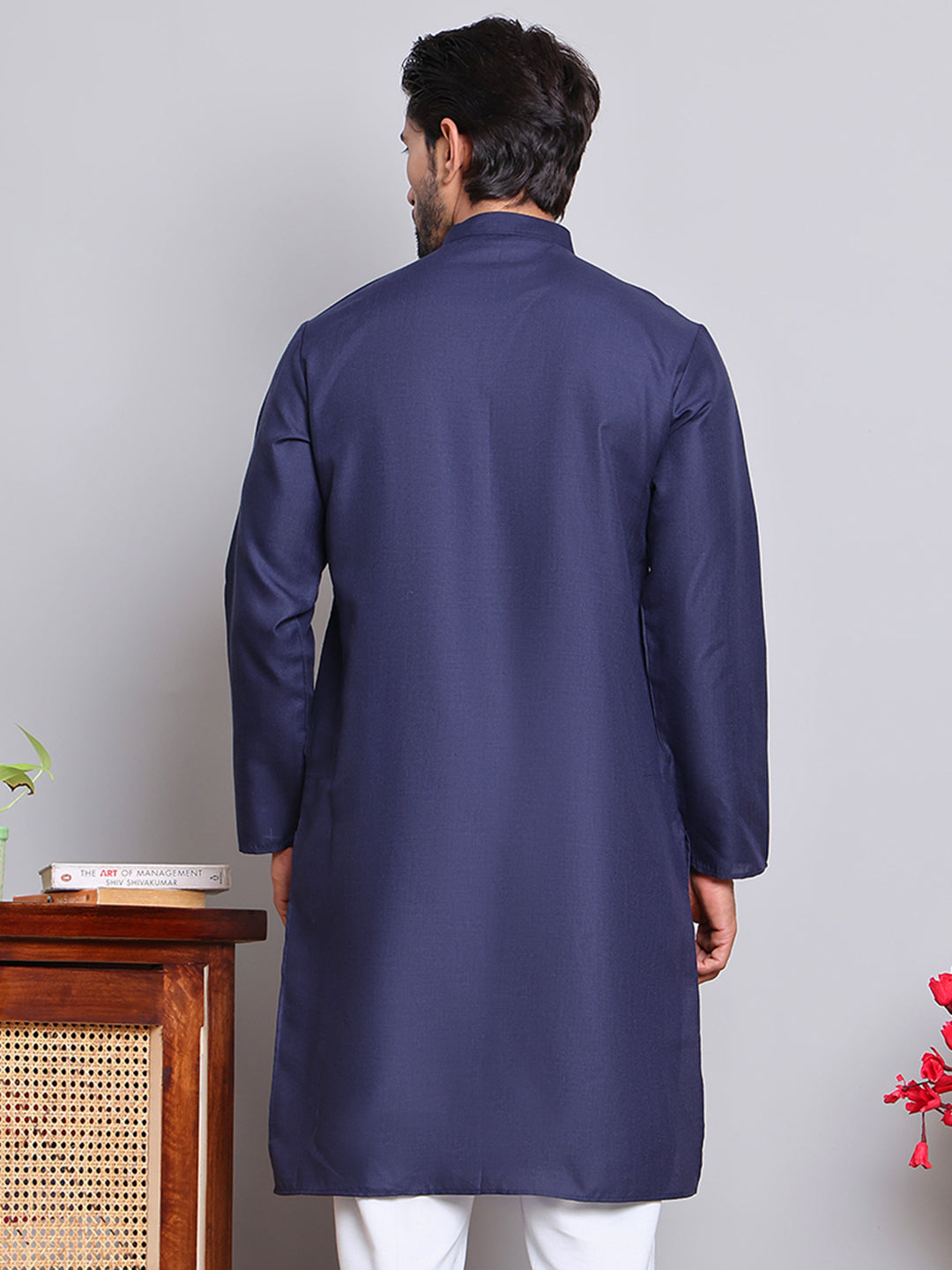 Solid Cotton Kurtas For Men