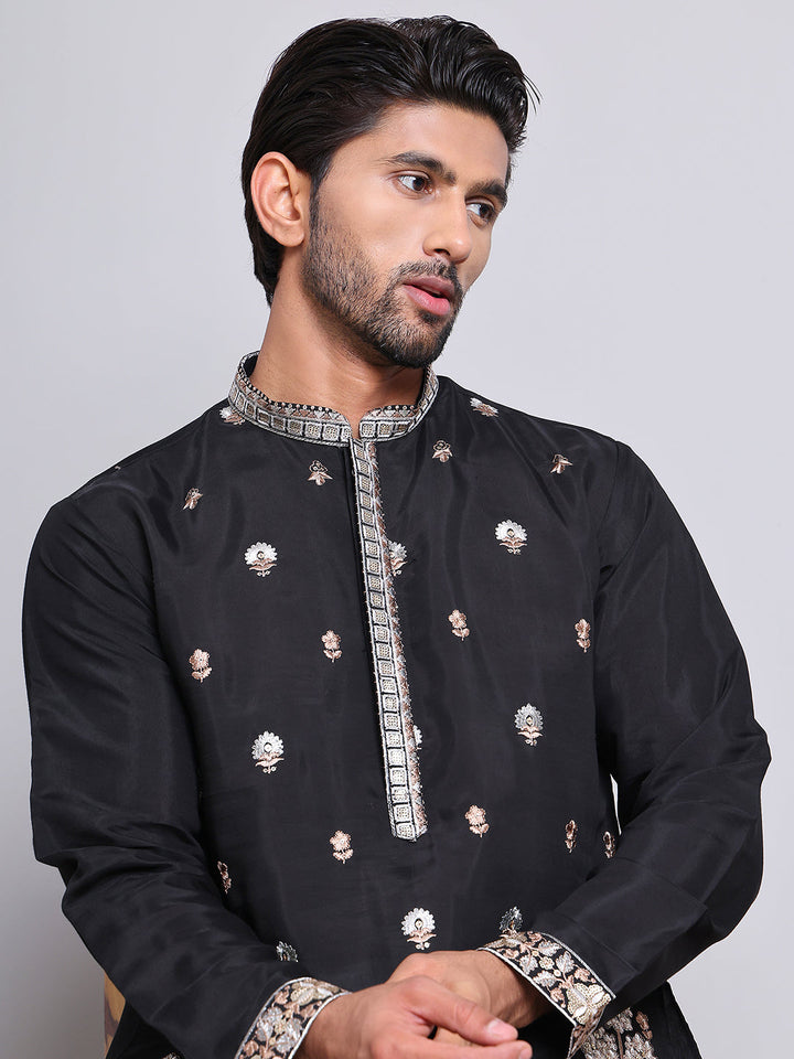 Floral Embroidered And Sequins Kurtas