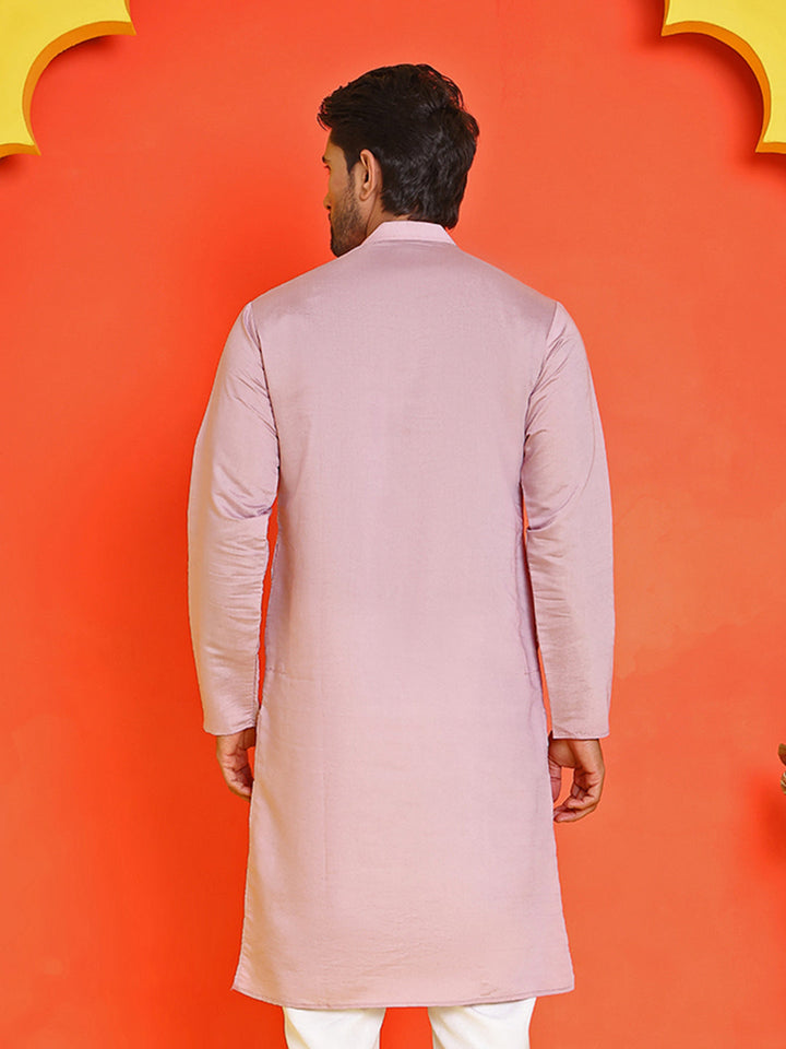 Embroidered Straight Kurtas For Men