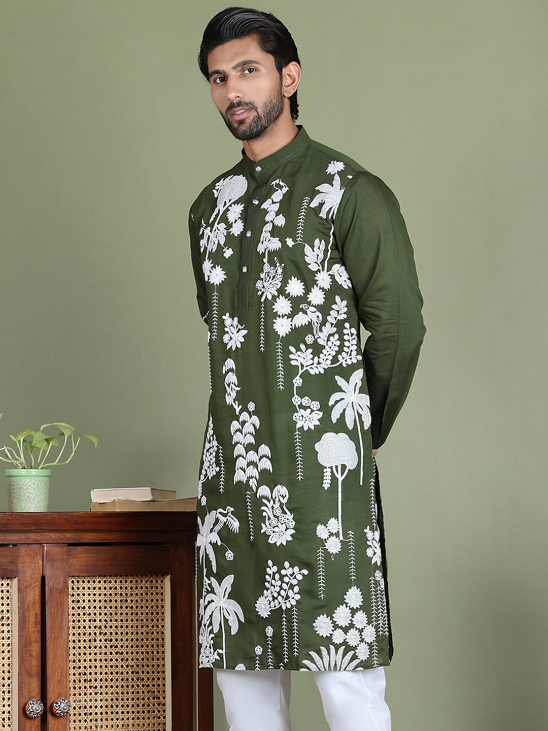 Embroidered Straight Kurtas.